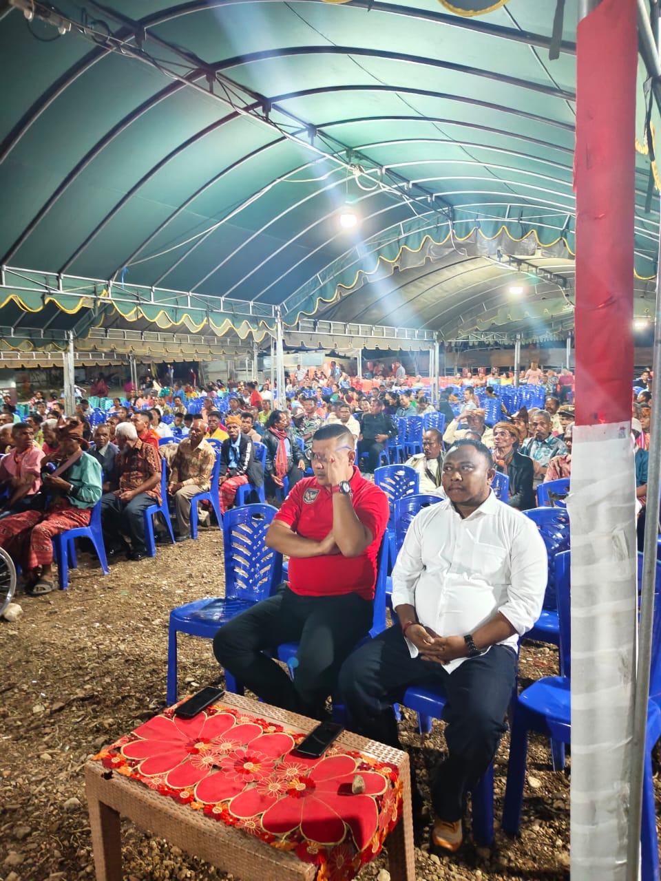 Sambutan Pertama di Labur, Pius Agustinus Bria: Terimakasih “Bung” Gede Manek dan Keluarga Besar